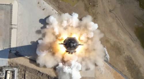 Starship la plus grande fusée au monde de SpaceX a explosé lors de