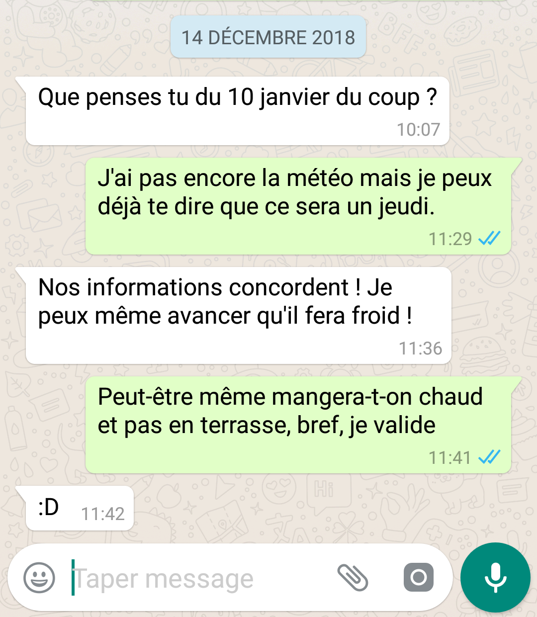 comment rappeler un message whatsapp