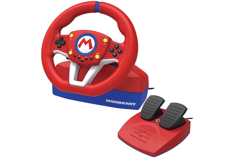 Volant + Pédalier HORI Pro Deluxe Mario Kart Switch