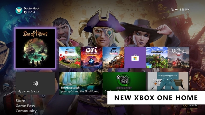 Xbox Series X : son écran d'accueil pourrait être le même que celui de la  Xbox One