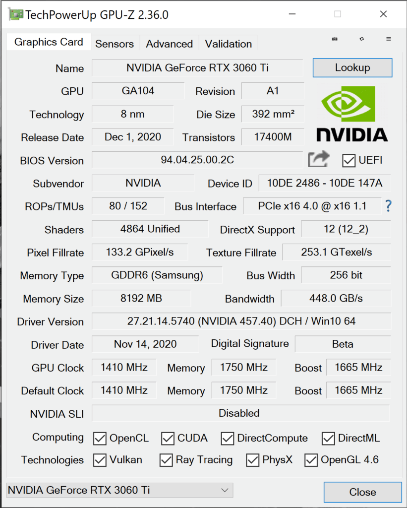 Nvidia GeForce RTX 3060 : Test, Avis et meilleur prix - Le Vortex