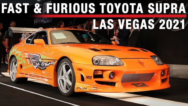 Fast & Furious : la Toyota Supra de Paul Walker vendue 550 000 dollars aux  enchères