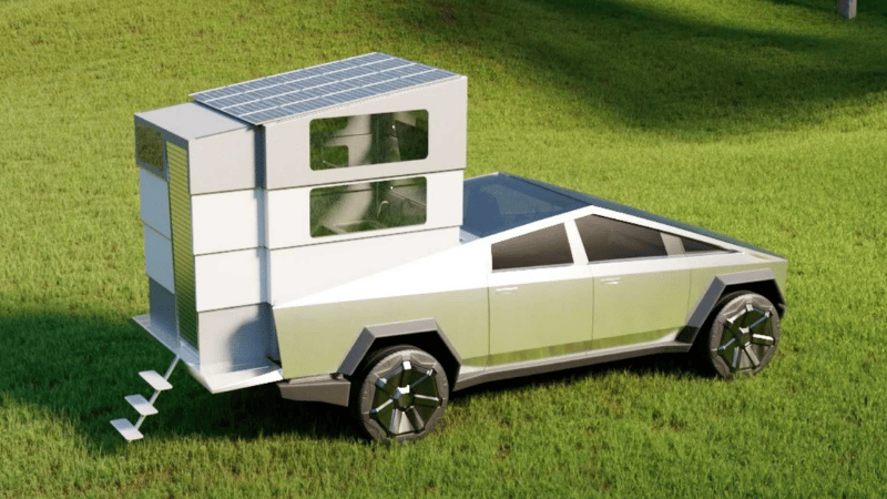 Tesla Cybertruck : Une Entreprise Crée Un Module Camping-car Amovible