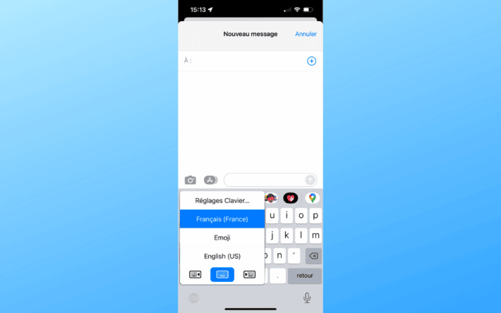 comment modifier le clavier de l'iphone