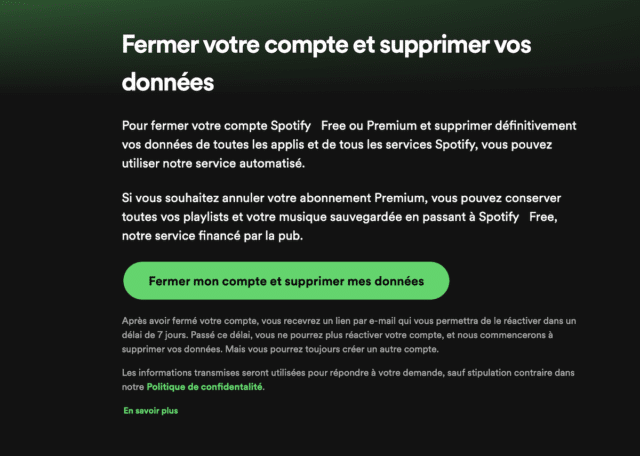 comment supprimer son compte play