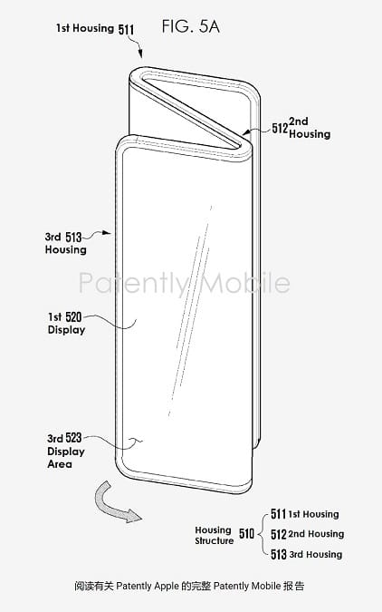 Samsung tri-folding smartphone patent