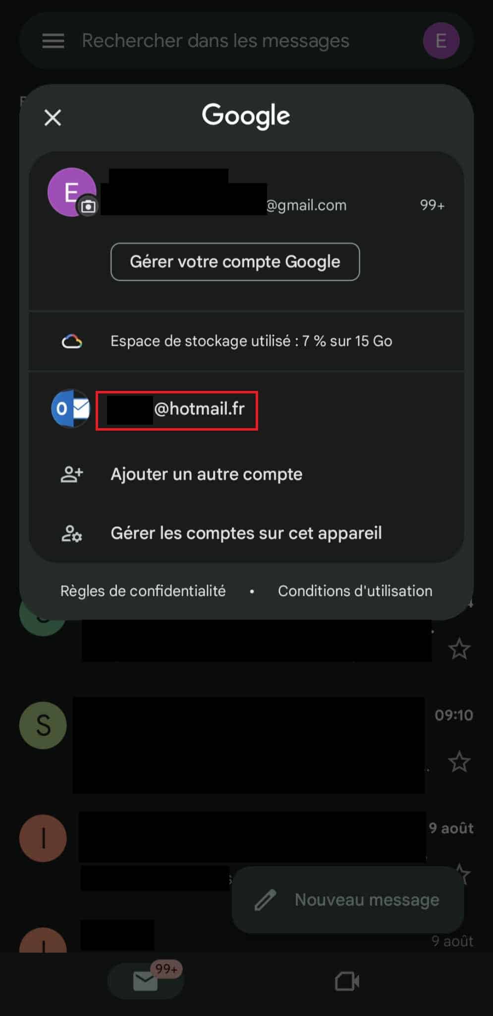 Nouvelle adresse mail Gmail