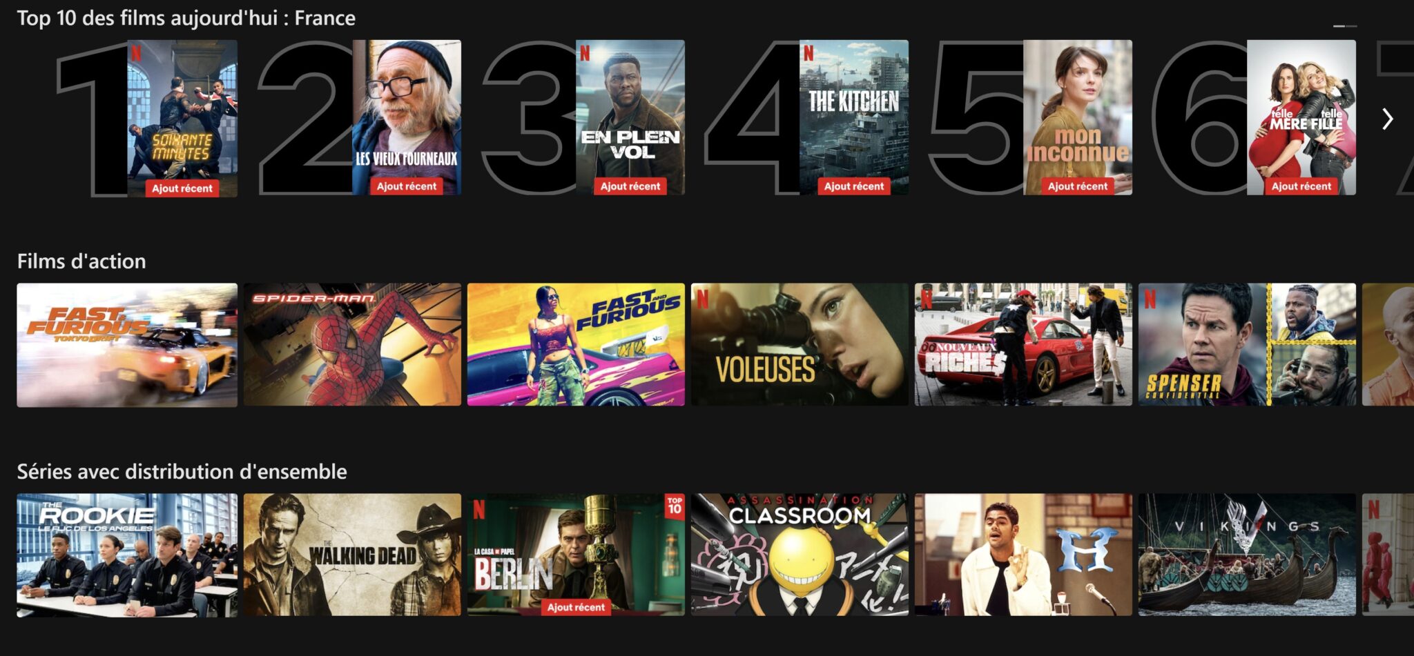 Programmes Netflix