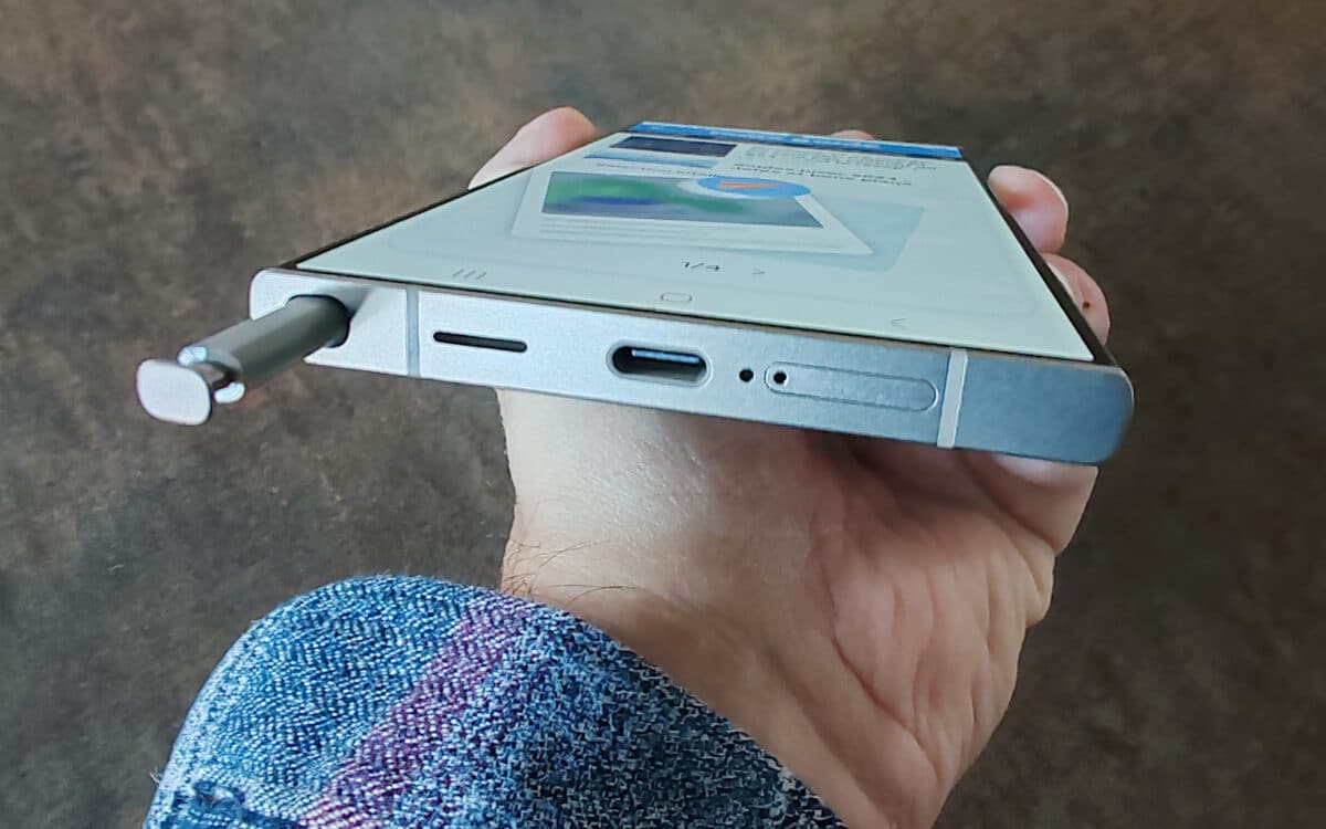 Samsung Galaxy S24 Ultra : une fuite laisse entrevoir des bords d