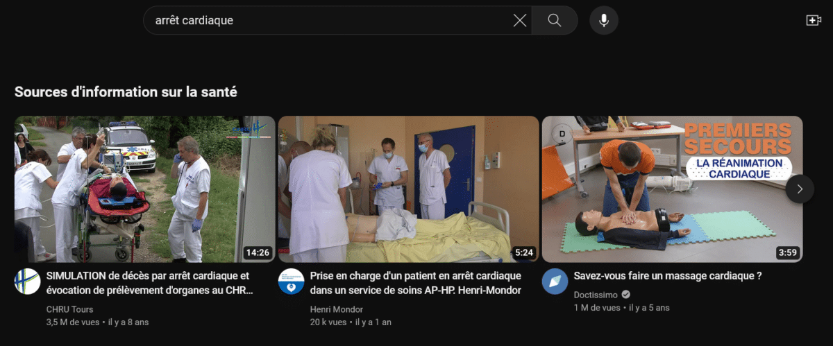 YouTube santé 