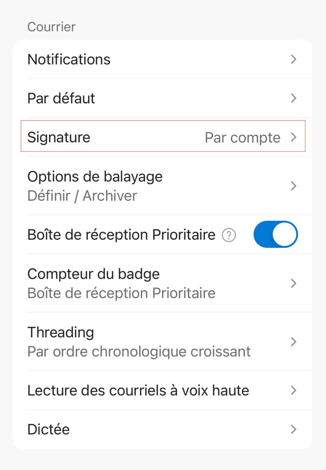 comment modifier sa signature sur outlook