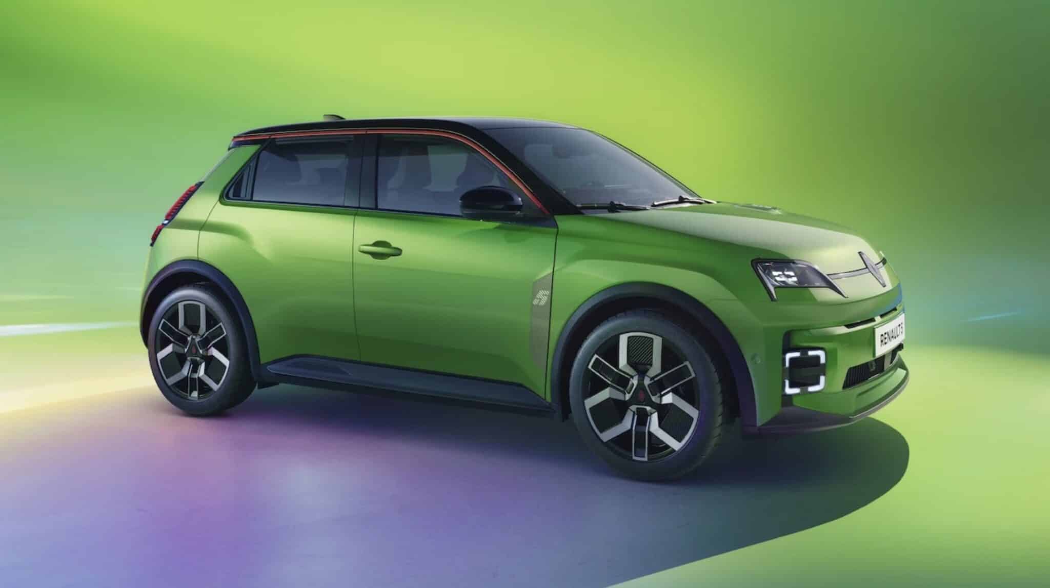 Renault 5 E-Tech vert
