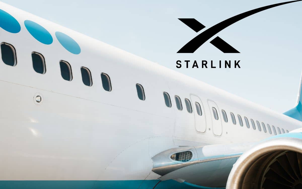 Starlink avion wi-fi internet Qatar Airways compagnie