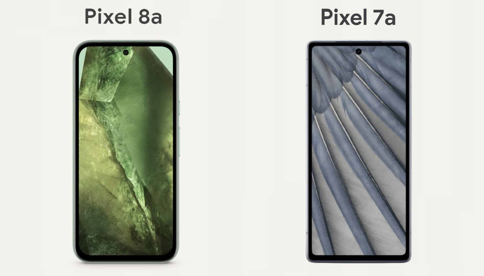 Pixel 8a vs Pixel 7a écrans
