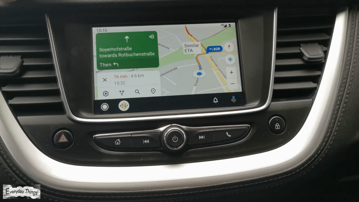 google maps android auto