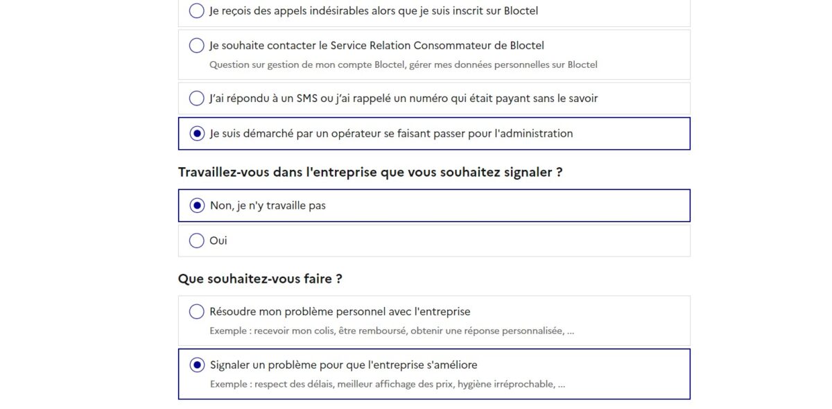 démarchage spam signal conso
