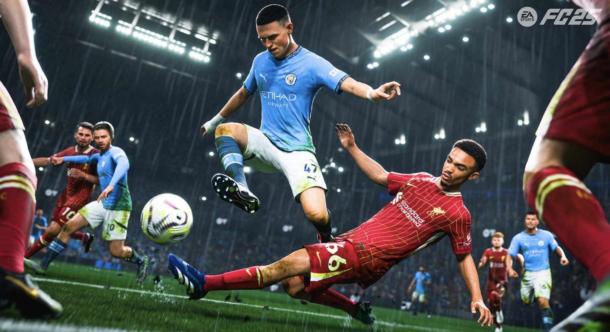 EA Sports FC 25 tacle joueur