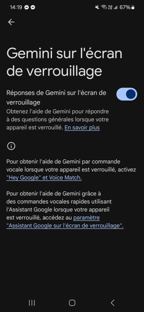 Android écran de verrouillage Google Gemini AI IA intelligence artificielle tuto