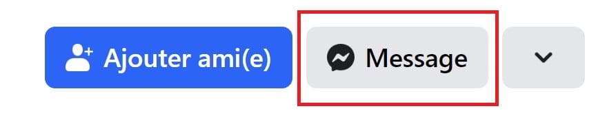 Message Facebook pas ami