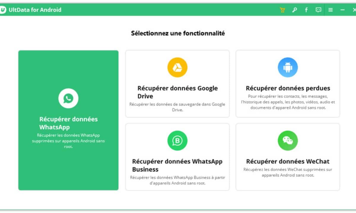 récupérer données whatsapp avec ult data