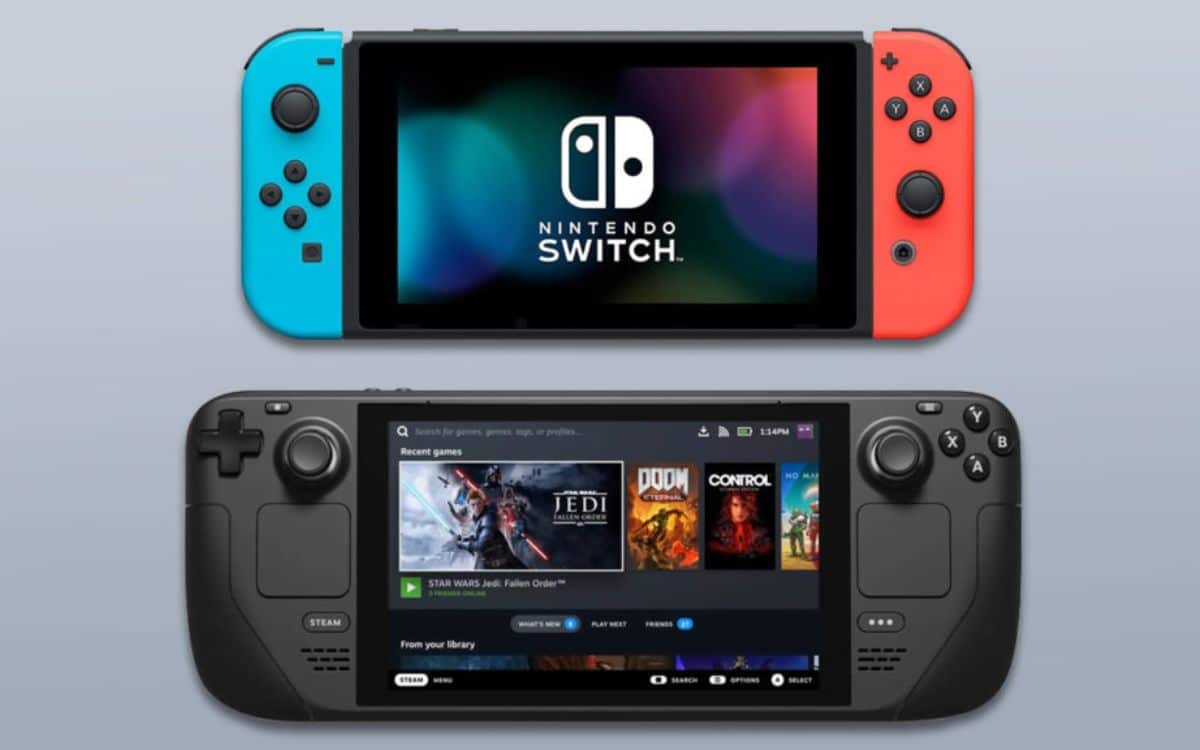 Nintendo Switch 2 fiche technique Steam Deck