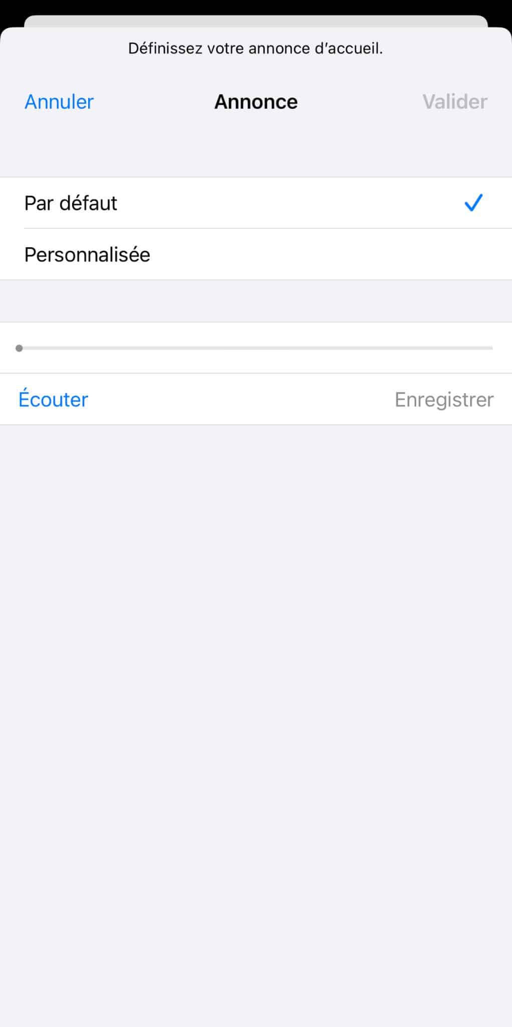 changer sa messagerie vocale sur iOS