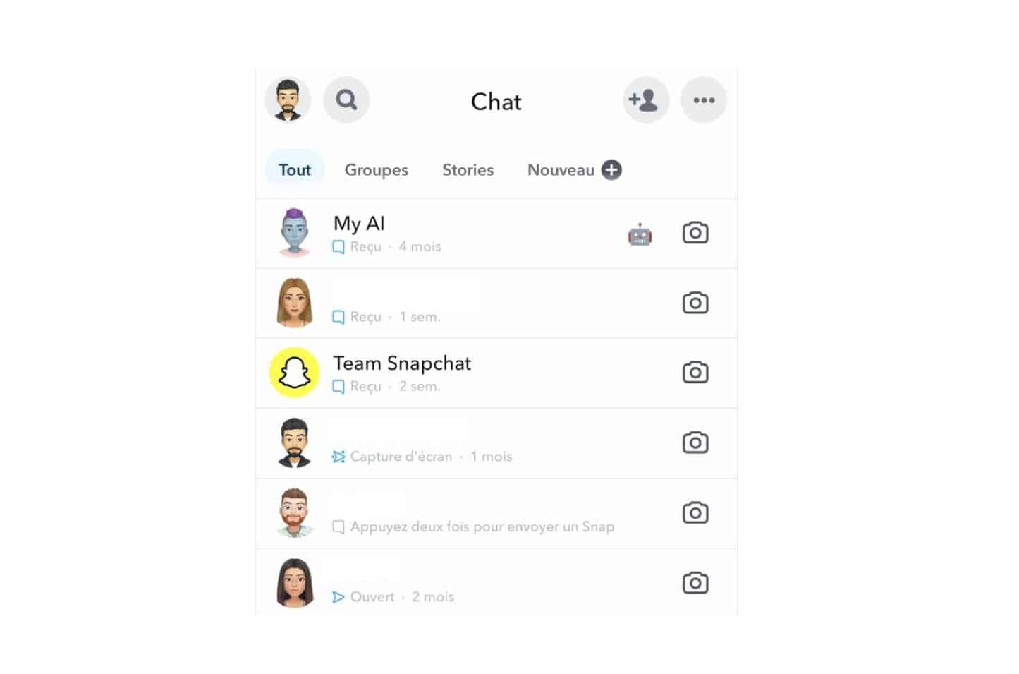 Discussions Snapchat