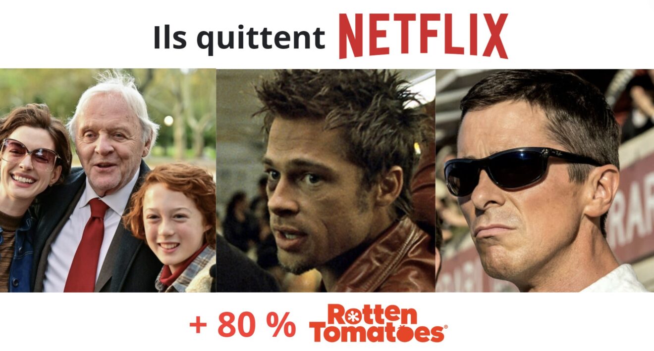 Ces trois films avec plus de 80 % sur Rotten Tomatoes quittent Netflix en septembre