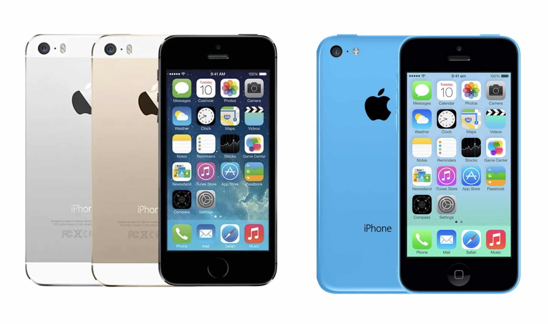 iPhone 5s et 5c