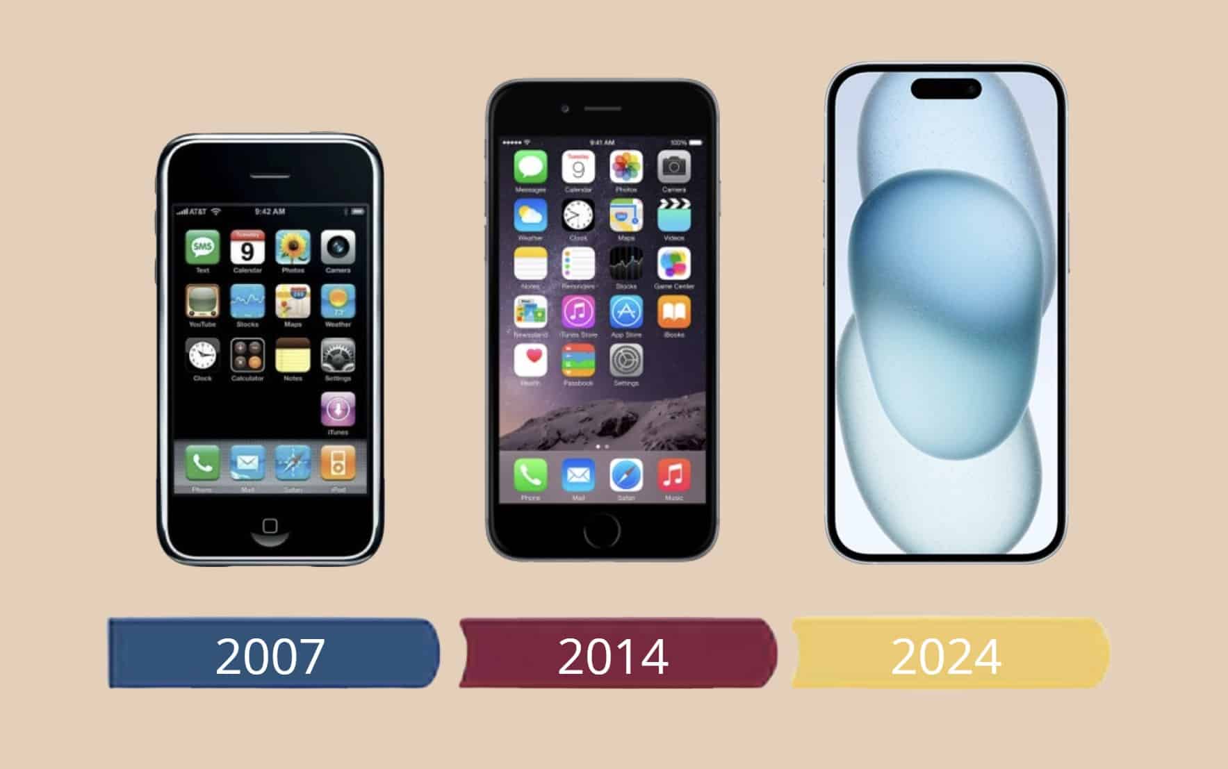 Toutes les sorties d'iPhone de 2007 à 2024