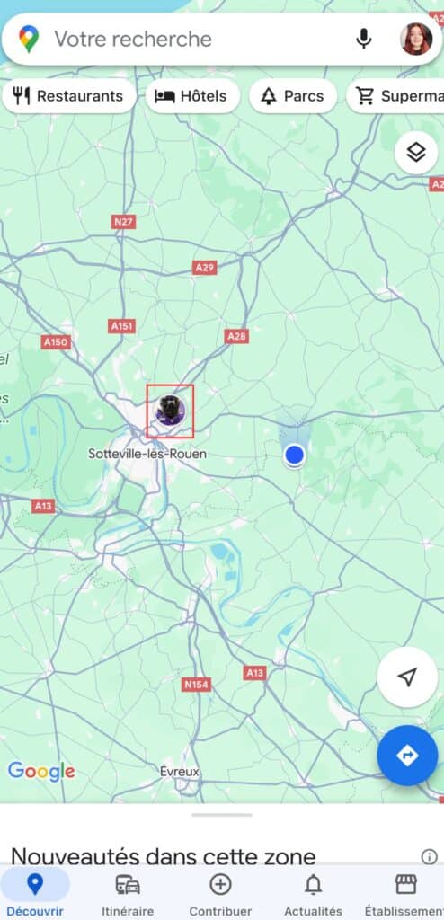 localisation d'une personne avec Google Map