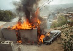 Tesla Model S prend feu