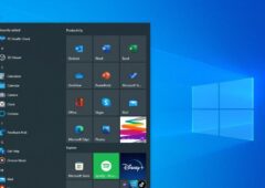 Windows 10 menu Démarrer pub