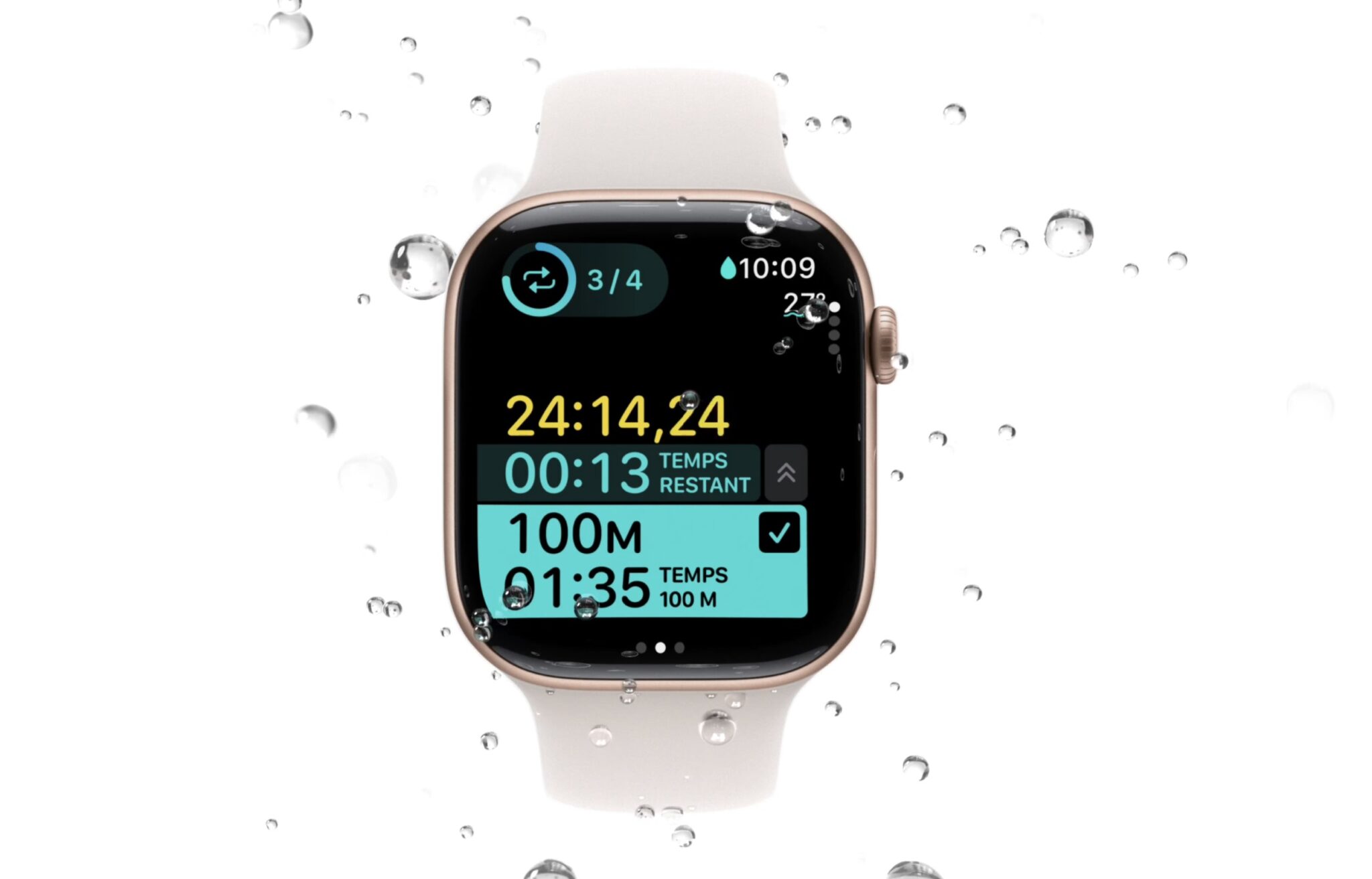 Apple Watch Series 10 eau profondeur