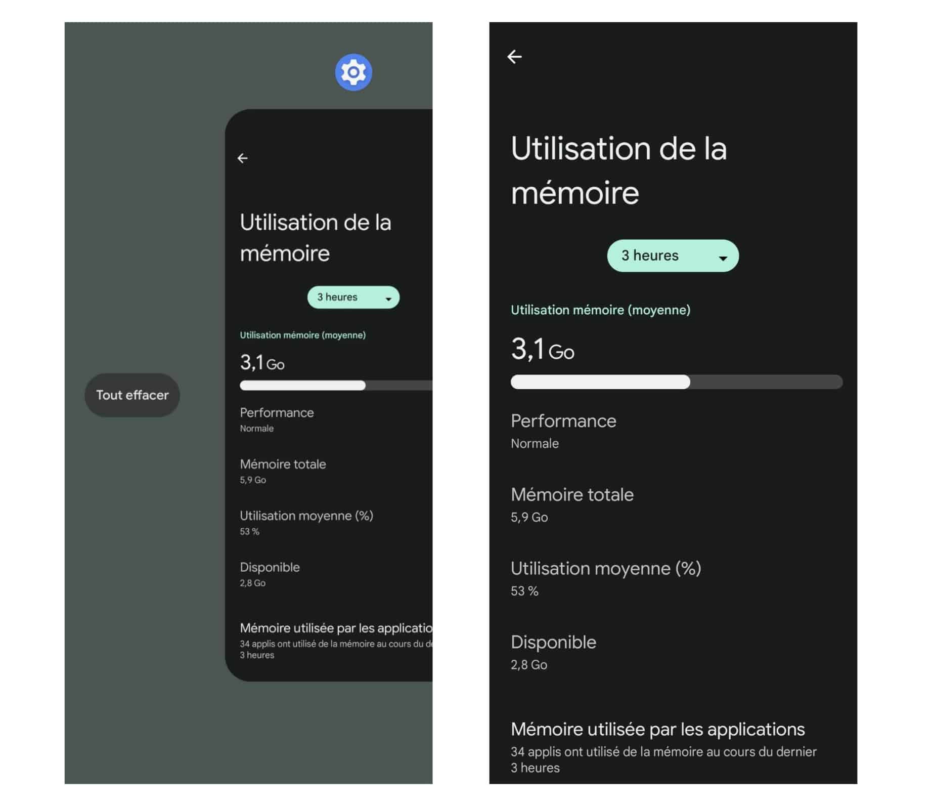 Effacer mémoire smartphone Android