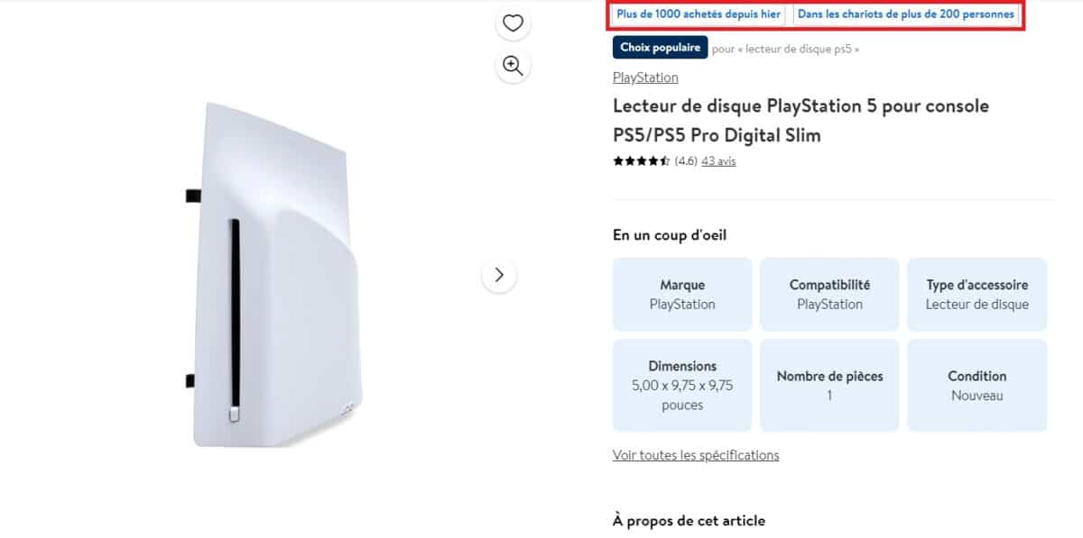 ps5 pro walmart lecteur disque 