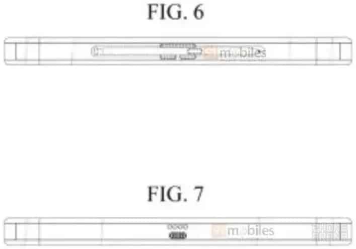 Croquis du brevet déposé par samsung pour un écran de tablette enroulable