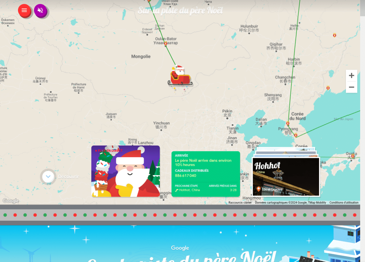 Google Sur la piste du Père Noel