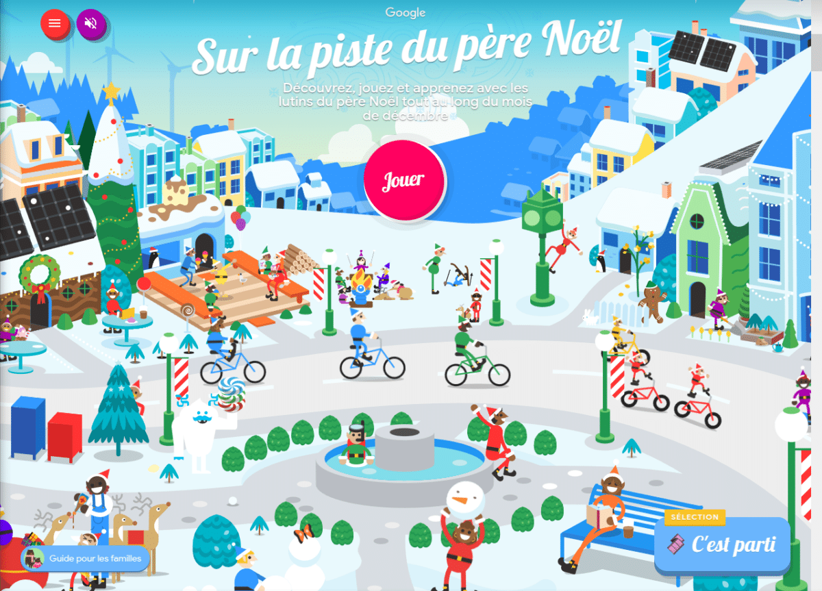 Google Sur la piste du Père Noel