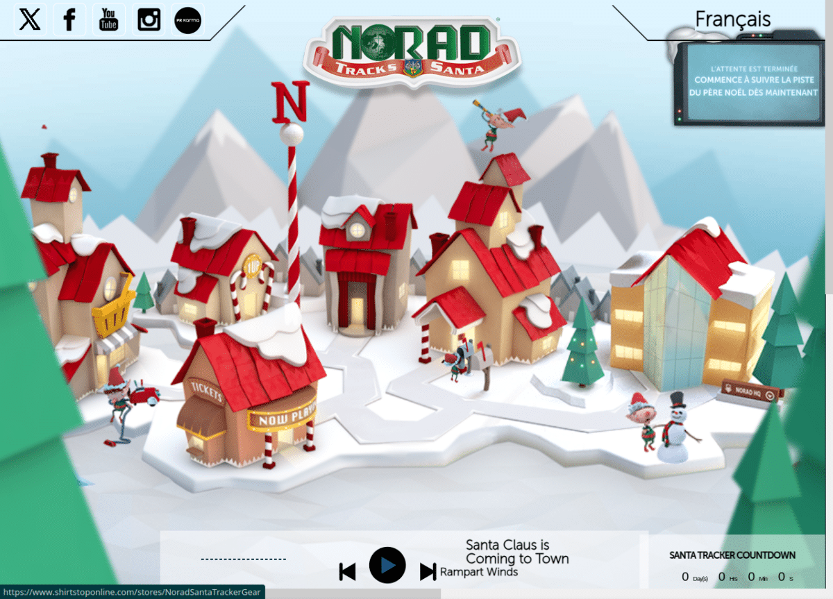 NORAD Tracks Santa