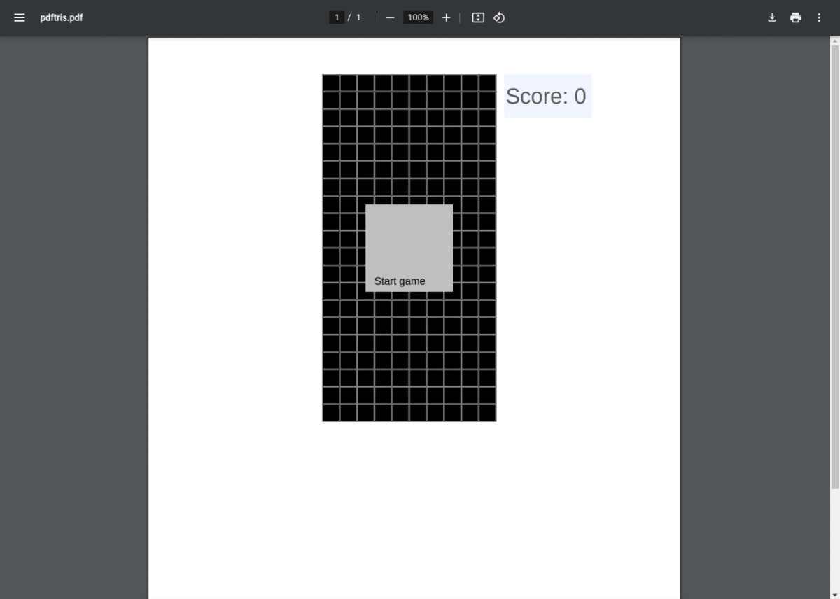 Tetris in a PDF, Thomas Rinsma