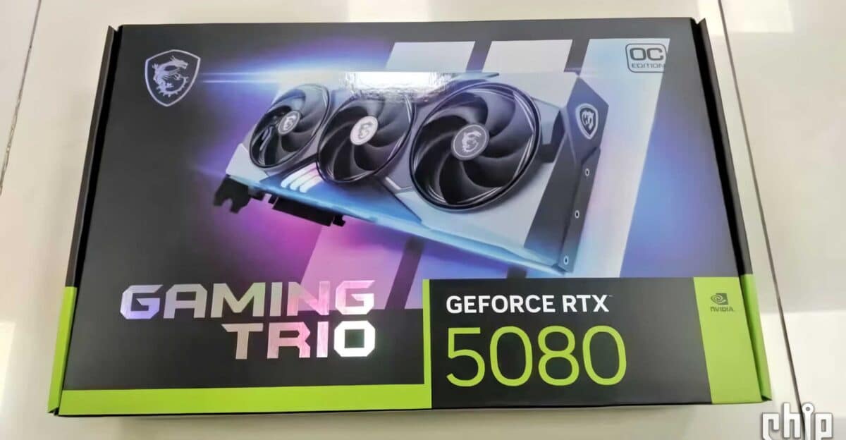 Visuel supposé de la boite de la nouvelle RTX 5080