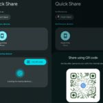 Google améliore Quick Share en ajoutant le partage par QR code