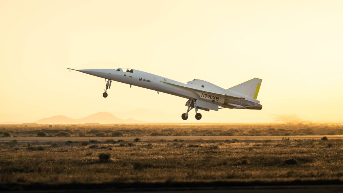 L'avion prototype XB-1 a franchi le mur du son - Crédit Boom Supersonic